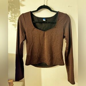 Shimmer stretchy top